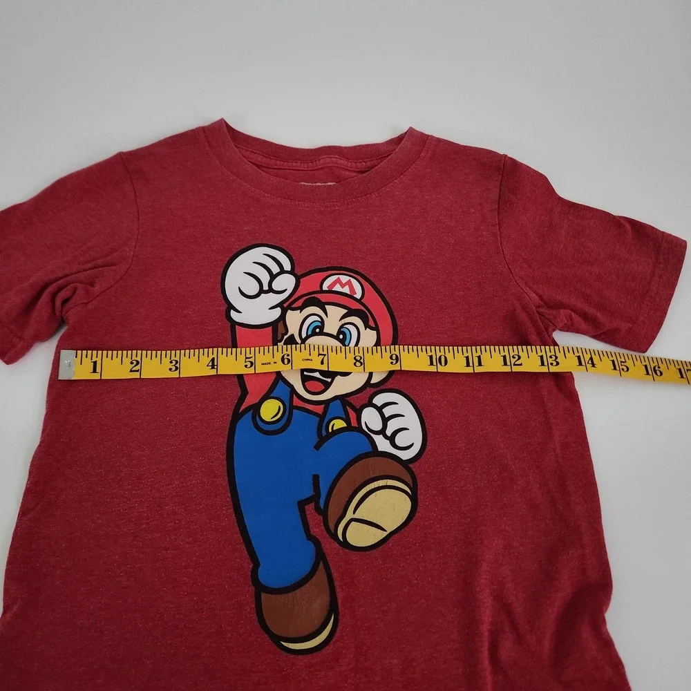 Nintendo Super Mario Kids Graphic T-Shirt‎ Red Size 7
